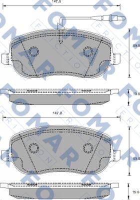 FOMAR Friction FO 912881 - Jarrupala, levyjarru inparts.fi