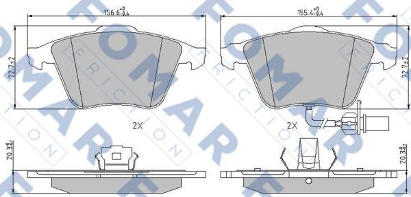 FOMAR Friction FO 912281 - Jarrupala, levyjarru inparts.fi