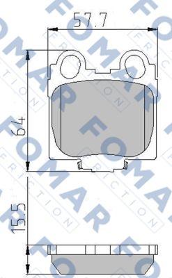 FOMAR Friction FO 934481 - Jarrupala, levyjarru inparts.fi