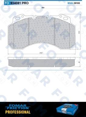 FOMAR Friction FO 934081 - Jarrupala, levyjarru inparts.fi