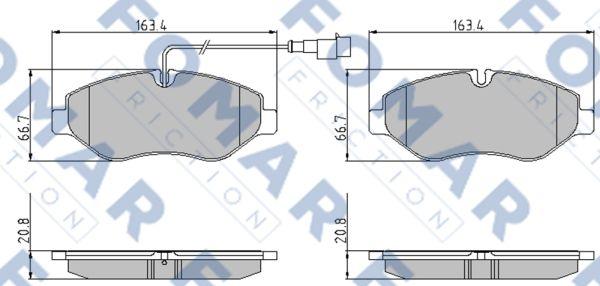 FOMAR Friction FO 934281 - Jarrupala, levyjarru inparts.fi