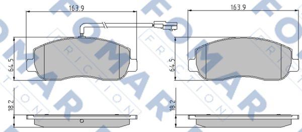 FOMAR Friction FO 935581 - Jarrupala, levyjarru inparts.fi