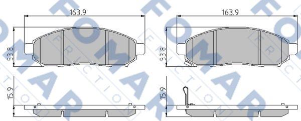 FOMAR Friction FO 935081 - Jarrupala, levyjarru inparts.fi