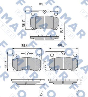 FOMAR Friction FO 935181 - Jarrupala, levyjarru inparts.fi