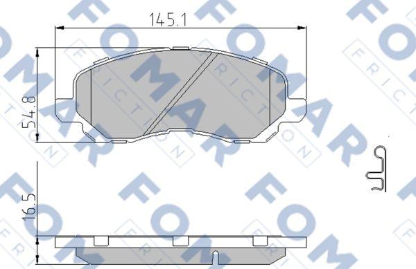 FOMAR Friction FO 935881 - Jarrupala, levyjarru inparts.fi