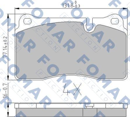 FOMAR Friction FO 935281 - Jarrupala, levyjarru inparts.fi