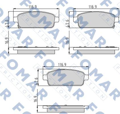 FOMAR Friction FO 936481 - Jarrupala, levyjarru inparts.fi