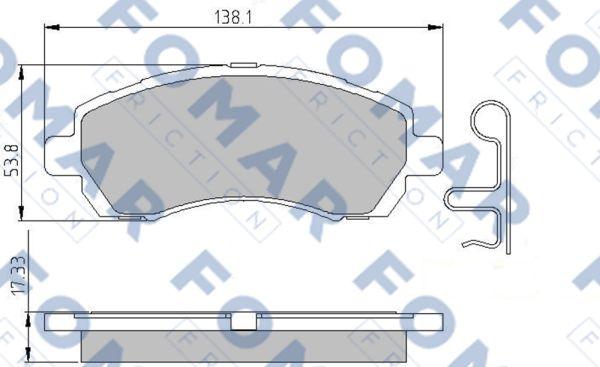 FOMAR Friction FO 936581 - Jarrupala, levyjarru inparts.fi