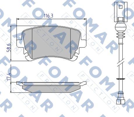 FOMAR Friction FO 936681 - Jarrupala, levyjarru inparts.fi