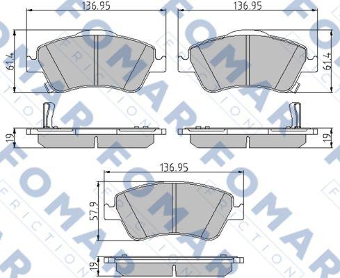 FOMAR Friction FO 936081 - Jarrupala, levyjarru inparts.fi