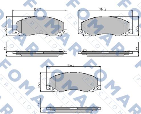 FOMAR Friction FO 936281 - Jarrupala, levyjarru inparts.fi