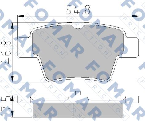 FOMAR Friction FO 930581 - Jarrupala, levyjarru inparts.fi