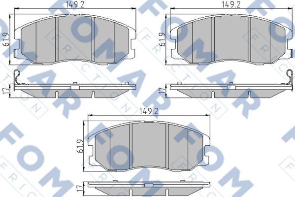 FOMAR Friction FO 930881 - Jarrupala, levyjarru inparts.fi