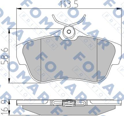 FOMAR Friction FO 930381 - Jarrupala, levyjarru inparts.fi