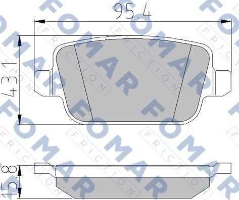 FOMAR Friction FO 930781 - Jarrupala, levyjarru inparts.fi