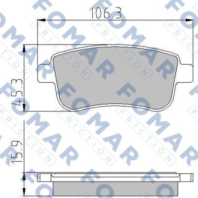 FOMAR Friction FO 931581 - Jarrupala, levyjarru inparts.fi