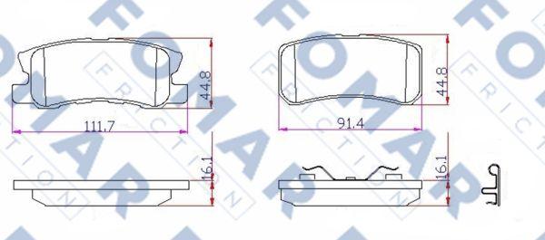 FOMAR Friction FO 931681 - Jarrupala, levyjarru inparts.fi