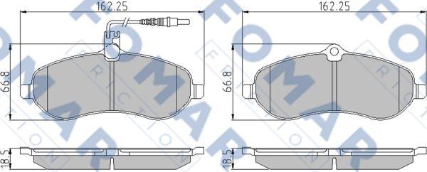 FOMAR Friction FO 931081 - Jarrupala, levyjarru inparts.fi