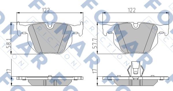 FOMAR Friction FO 931181 - Jarrupala, levyjarru inparts.fi