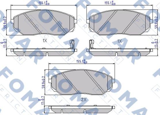 FOMAR Friction FO 931881 - Jarrupala, levyjarru inparts.fi