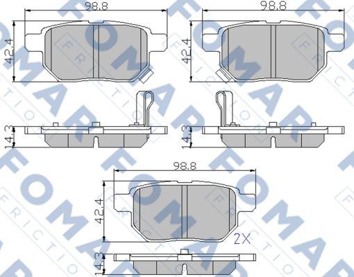 FOMAR Friction FO 933481 - Jarrupala, levyjarru inparts.fi