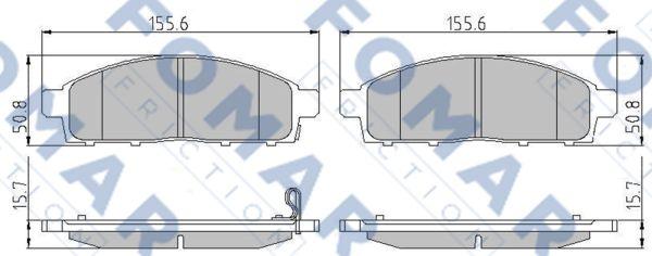 FOMAR Friction FO 933081 - Jarrupala, levyjarru inparts.fi