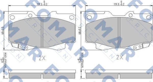 FOMAR Friction FO 932981 - Jarrupala, levyjarru inparts.fi