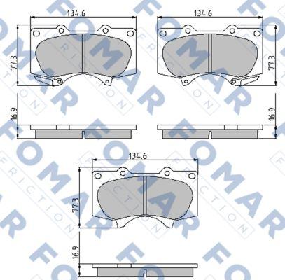 FOMAR Friction FO 932081 - Jarrupala, levyjarru inparts.fi