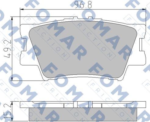 FOMAR Friction FO 932881 - Jarrupala, levyjarru inparts.fi