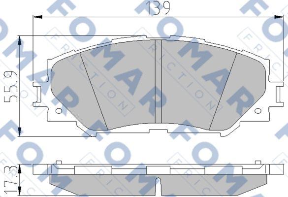 FOMAR Friction FO 932781 - Jarrupala, levyjarru inparts.fi