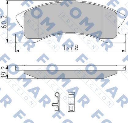 FOMAR Friction FO 937581 - Jarrupala, levyjarru inparts.fi