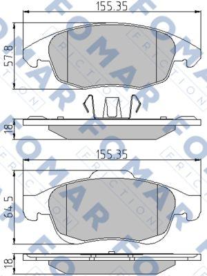 FOMAR Friction FO 929981 - Jarrupala, levyjarru inparts.fi