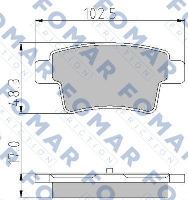 FOMAR Friction FO 929881 - Jarrupala, levyjarru inparts.fi