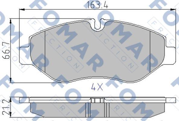 FOMAR Friction FO 929381 - Jarrupala, levyjarru inparts.fi