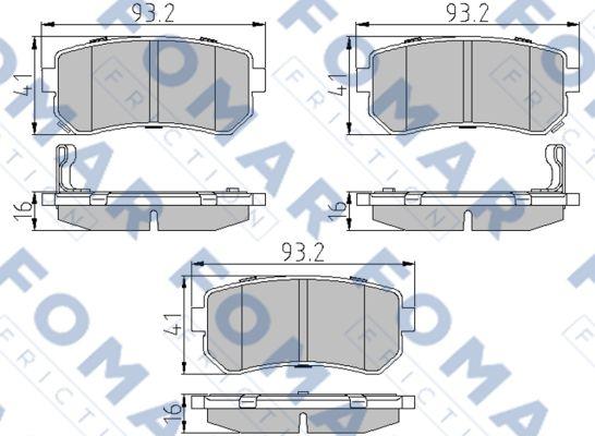 FOMAR Friction FO 924081 - Jarrupala, levyjarru inparts.fi