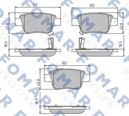 FOMAR Friction FO 924181 - Jarrupala, levyjarru inparts.fi