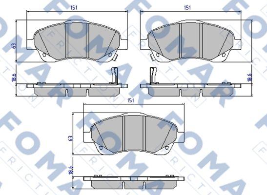 FOMAR Friction FO 924281 - Jarrupala, levyjarru inparts.fi