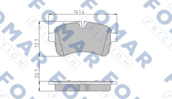 FOMAR Friction FO 925581 - Jarrupala, levyjarru inparts.fi