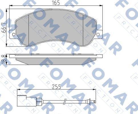 FOMAR Friction FO 925081 - Jarrupala, levyjarru inparts.fi