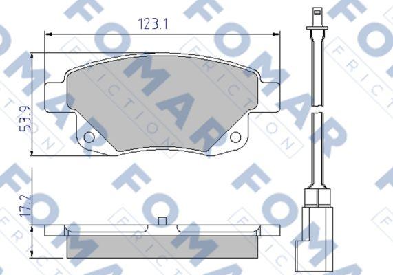 FOMAR Friction FO 925281 - Jarrupala, levyjarru inparts.fi