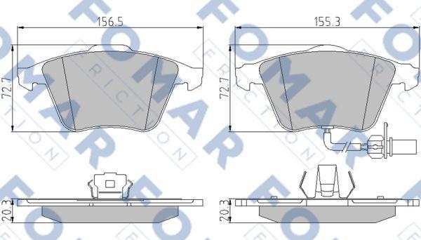 FOMAR Friction FO 920981 - Jarrupala, levyjarru inparts.fi