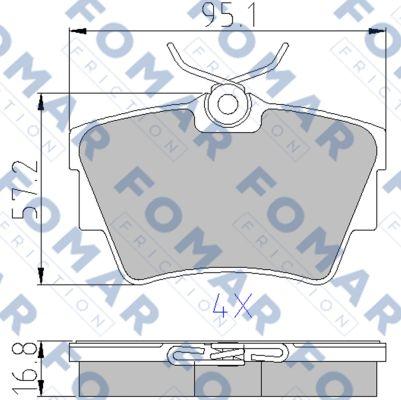 FOMAR Friction FO 920281 - Jarrupala, levyjarru inparts.fi