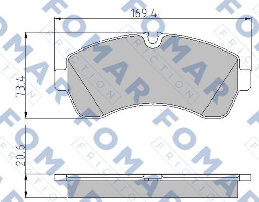 FOMAR Friction FO 921481 - Jarrupala, levyjarru inparts.fi