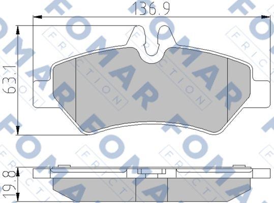 FOMAR Friction FO 921381 - Jarrupala, levyjarru inparts.fi