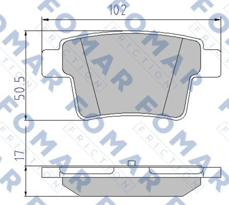 FOMAR Friction FO 928581 - Jarrupala, levyjarru inparts.fi