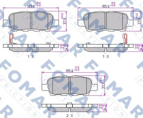 FOMAR Friction FO 923981 - Jarrupala, levyjarru inparts.fi