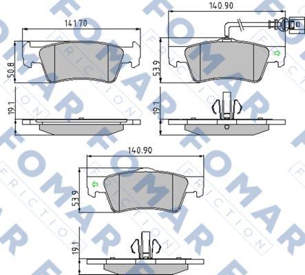 FOMAR Friction FO 923581 - Jarrupala, levyjarru inparts.fi