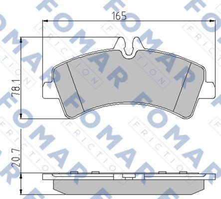 FOMAR Friction FO 923681 - Jarrupala, levyjarru inparts.fi