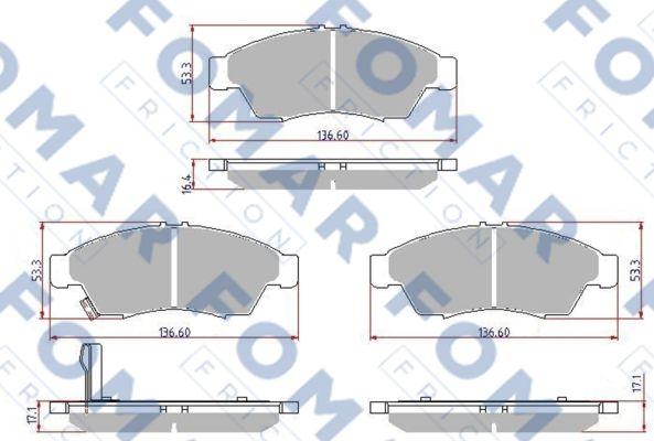 FOMAR Friction FO 923881 - Jarrupala, levyjarru inparts.fi