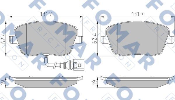 FOMAR Friction FO 922881 - Jarrupala, levyjarru inparts.fi